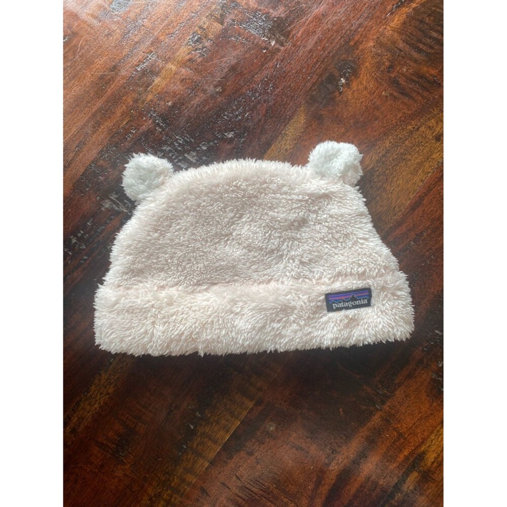 Patagonia Baby Furry Friends Fleece Hat girls size 2t-5t pink beanie bear